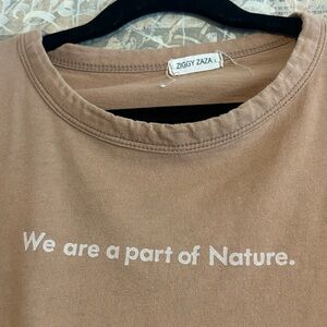 Ziggy Zaza Brown Graphic Tee